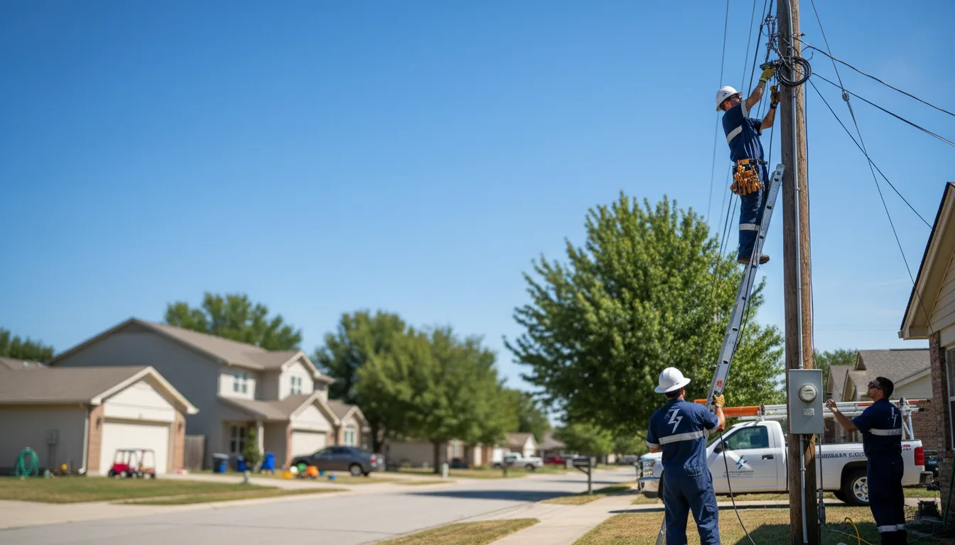Residential electrician providing installation services in Shawnee, OK